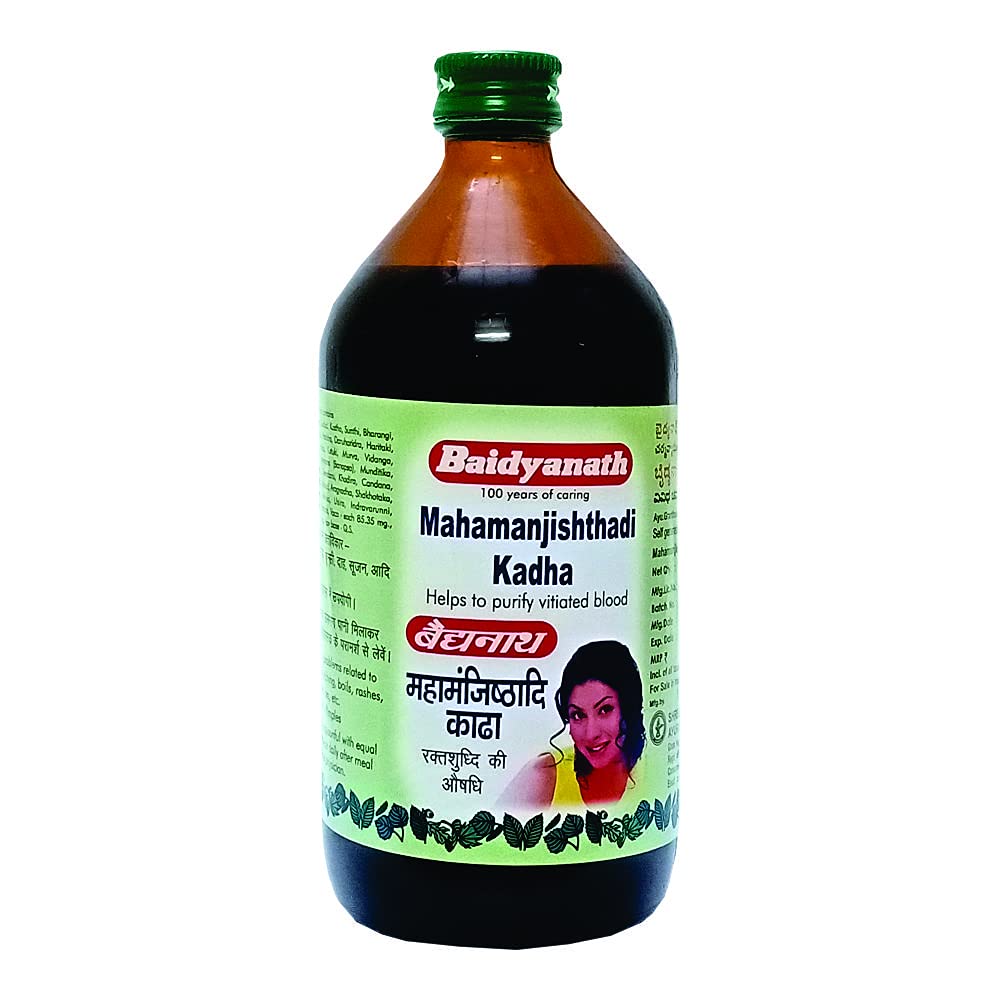 Baidyanath Mahamanjisthadi Kadha | Ayurvedic Blood Purifier Syrup | 450 ml |