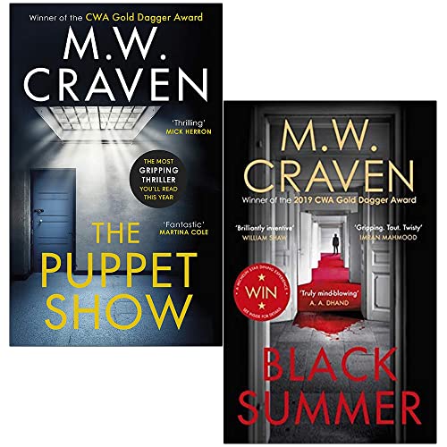 Washington Poe Series 2 Books Collection Set By M. W. Craven (The Puppet Show, Black Summer)