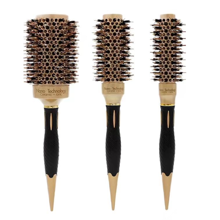 ALANX Round Brush For Blow Drying,Professional Hair Styling Brush, Thermal Nano Ceramic Ionic Barrel Round Curling Brushes Round Hair comb for Women Men Kids (3sizes（25mm+32mm+53mm）)