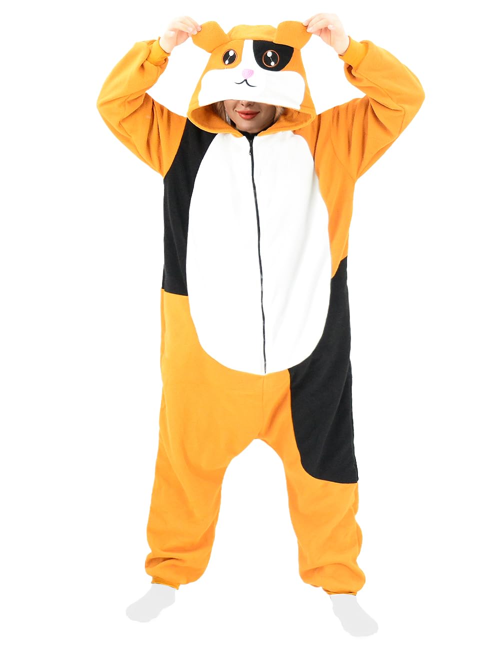 Animal Onesie Adult Animal Costume One-piece Pajamas Cosplay Homewear Sleepwear Jumpsuit Costume for Women Men