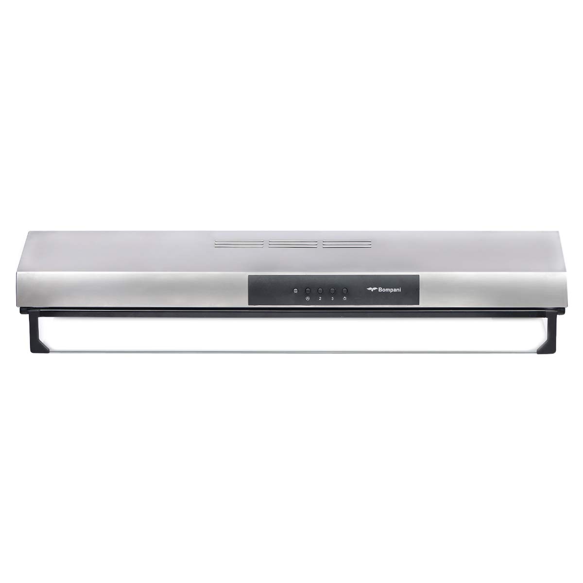 Bompani Wall Mounted Cooker Hood Size ( 90 x 60 ) cm Sliver Model H1190ST -1 Years Full Warranty.