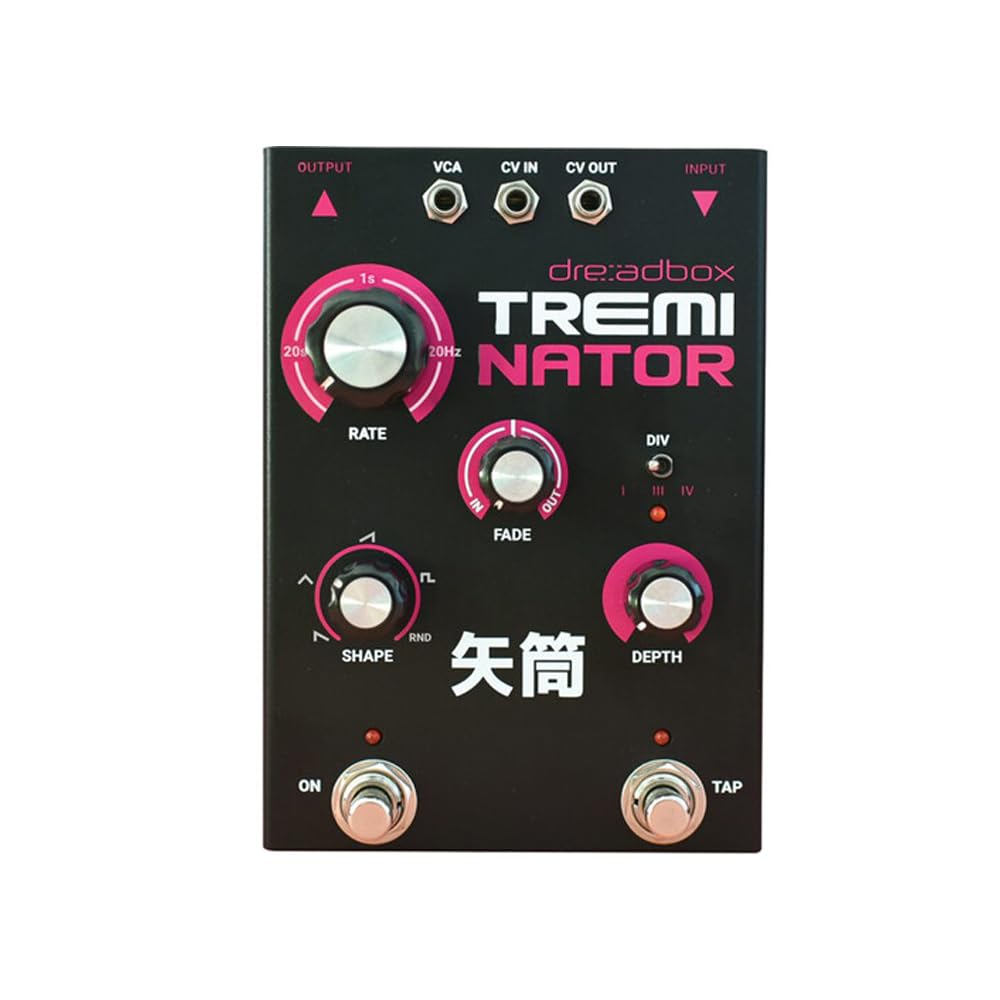 DreadboxTreminator Warm OTA Multiwaveform LFO Amplitude-Modulation and Tremolo Pedal (DBX-TREM)