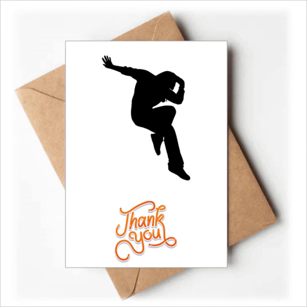 no/no Hip Pop Jumping Performance Dancer Thank You Cards Envelopes Blank Note