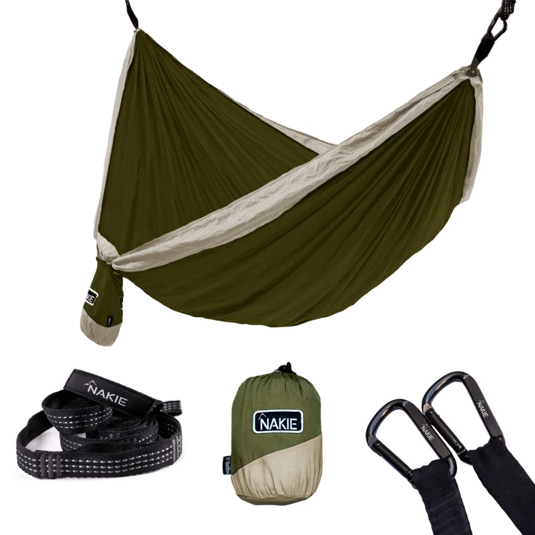 Nakie Double Hammock (Olive Green)