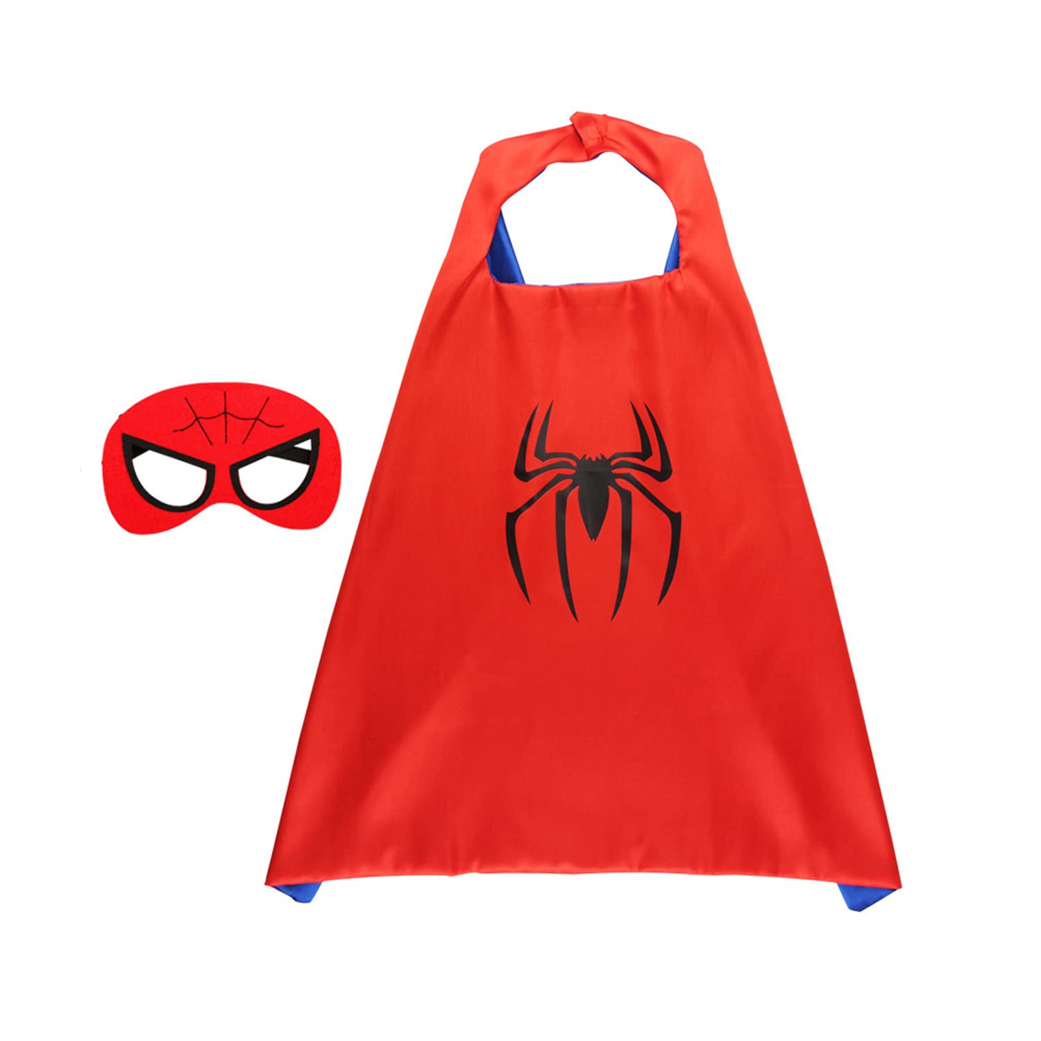 GGEROU Kids Superhero Capes with Face Cover for Halloween Party Dress up，Kids Superhero Cloak Superhero Dressing up Costumes for Halloween Cosplay Birthday Party，Aged 3-12 Year Girls Boys