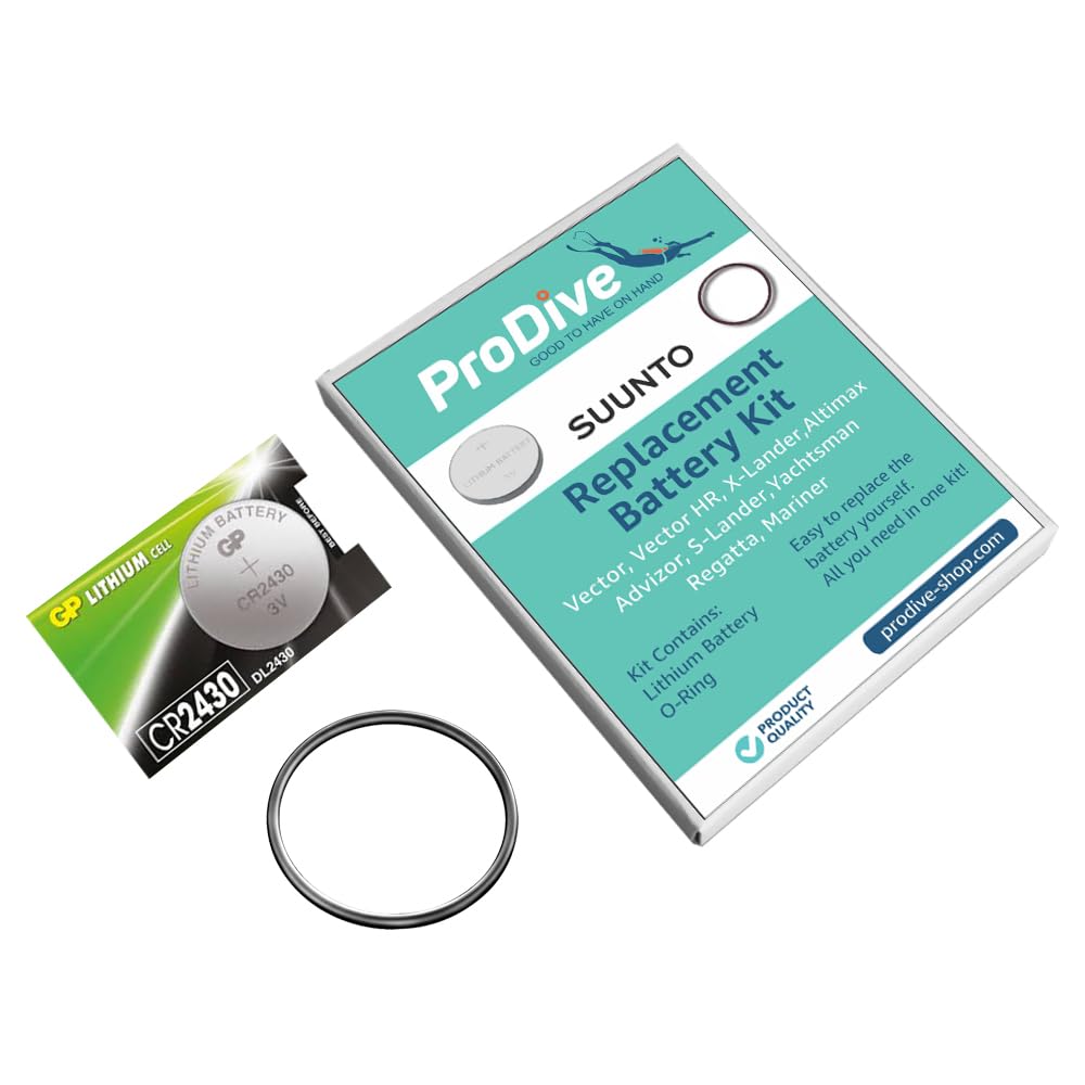 ProDive Replacement battery kit for Suunto Vector, Vector HR, X-Lander, Altimax, Advizor, S-Lander, Yachtsman, Regatta and Mariner