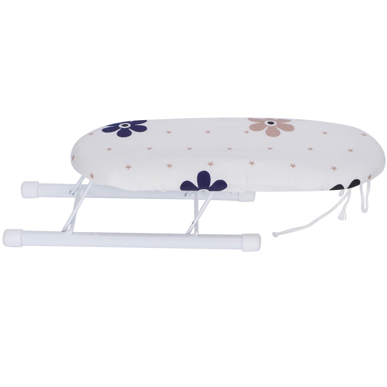 Evonecy Ironing Table, Mini Ironing Board, Thickened Multi‑Functional for Neckline(Flowers Clustered Tightly)