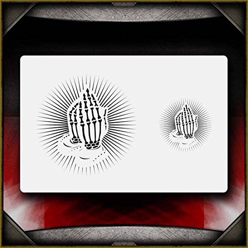 Praying Hands 2 AirSick Airbrush Stencil Template