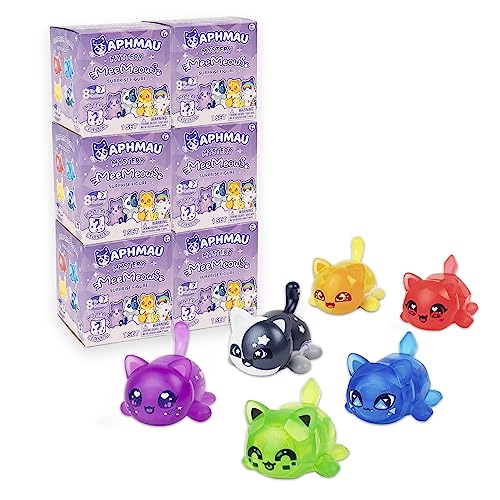 Aphmau Mystery MeeMeows Surprise Figures 6 Pack; Wildy Popular; 8 Possible Mini MeeMeows Figures to Collect, Including Donut / Fairy & Mermaid Cat