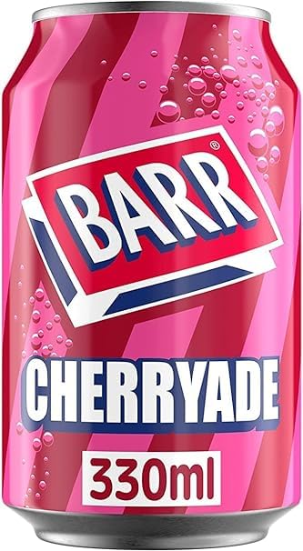 BARR Cherryade - 3 x 330ml Cans | A Fizzy Drink for Everyone | Fizzing with Flavour