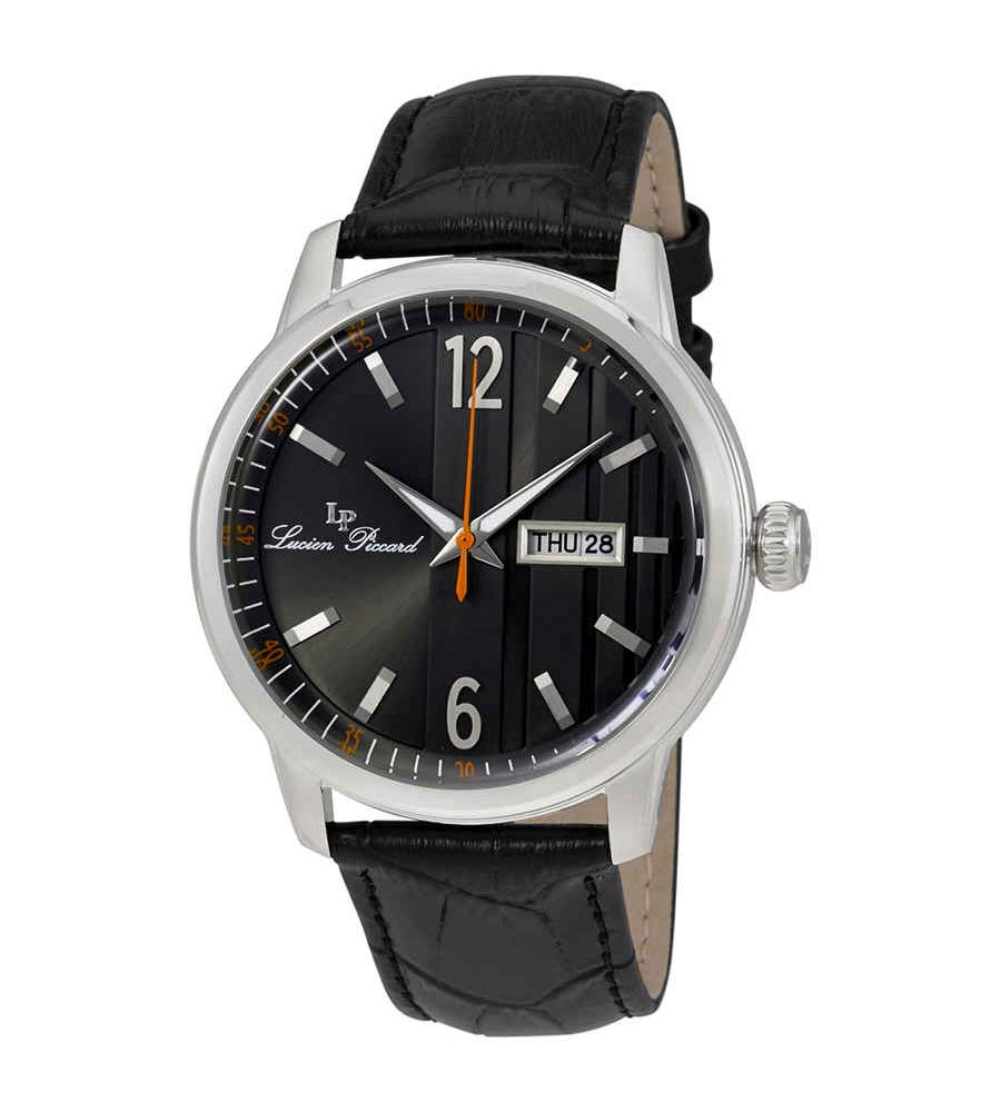 Lucien Piccard Men's LP-40027-01 Milanese Analog Display Japanese Quartz Black Watch