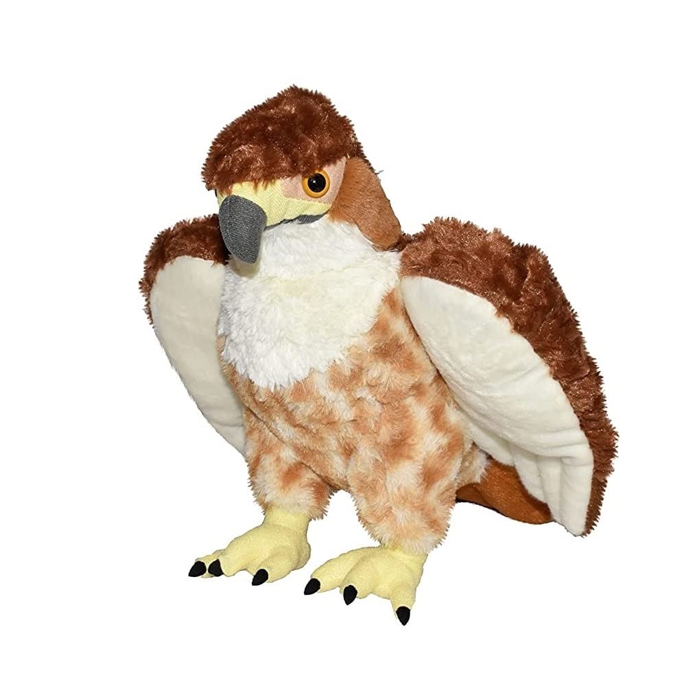 Wild Republic Red Tailed Hawk Plush Soft Toy, Cuddlekins Cuddly Toys, Gifts for Kids 30 cm