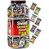 Swad Mixed Chocolate Candy Jar | Meetha Pan, Imli, Coffee,Kacha Aam, Orange + Vitamin C (200 Candy)