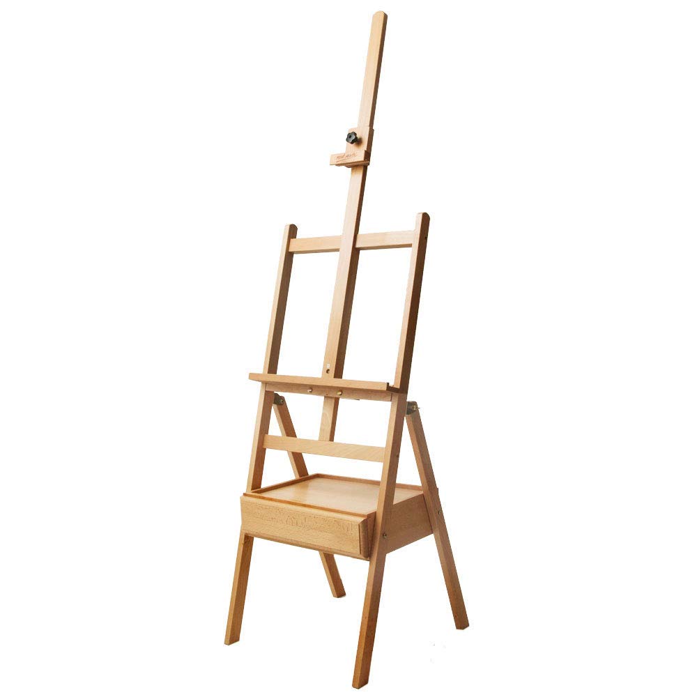 Mont Marte Signature Box Floor Easel, Beech Wood 43.5 x 44 x 150 cm (LxWxH), 17.13 x 17.32 x 59.1"