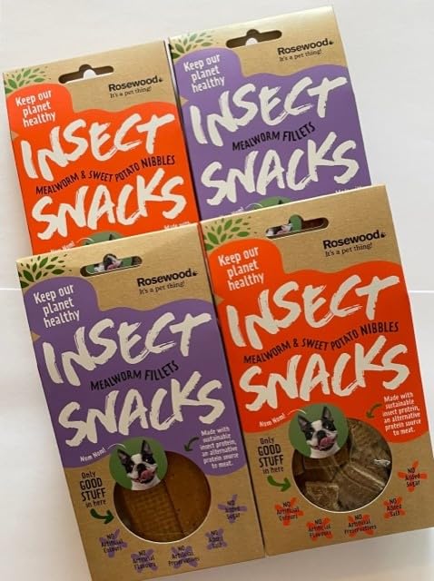 Rosewood Insect Snacks Dog Treats Variety Pack (Pack of 4)