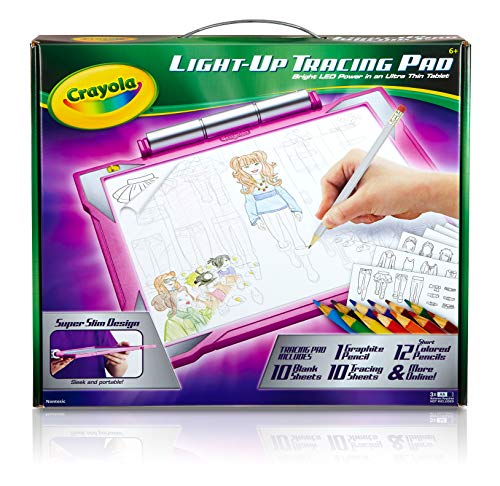 Crayola Light Up Tracing Pad - Pink, Art Kit for Kids, Kids Toys & Games, Light Box, Holiday Gifts for Girls & Boys, 6+ [Amazon Exclusive]