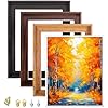 Canvas Floating Frame, Floater Frame Wood-Look Wall Art Painting Frame for Finished Canvas Painting 1 1/4 inch Deep Picture Frame for Wall Art Home Office Gallery Decor, 4 Colors/52 Size Optional