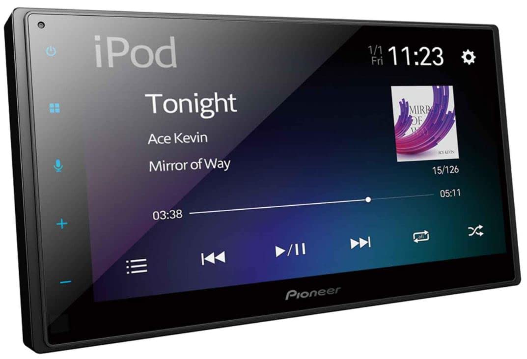 PioneerSPH-DA160DAB Mechafree 6.8” Capacitive touchscreen multimedia player with Apple CarPlay, Android Auto and USB Mirroring for Android. Bluetooth, DAB/ DAB+ Digital Radio, 13-band GEQ.