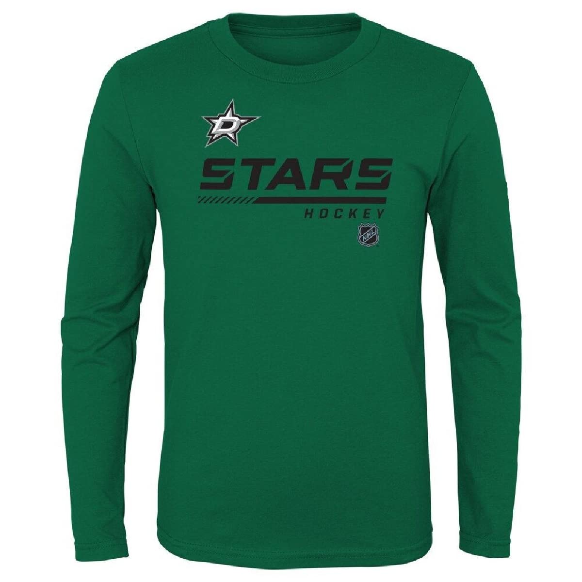 OuterstuffDallas Stars Youth Size Team Logo Long Sleeve T-Shirt