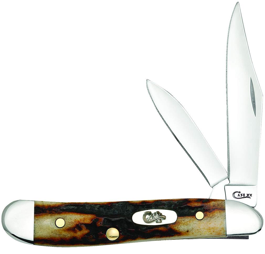 Case WR XX Pocket Knife Red Stag Peanut Item #9443 - (R5220 SS) - Length Closed: 2 7/8 Inches