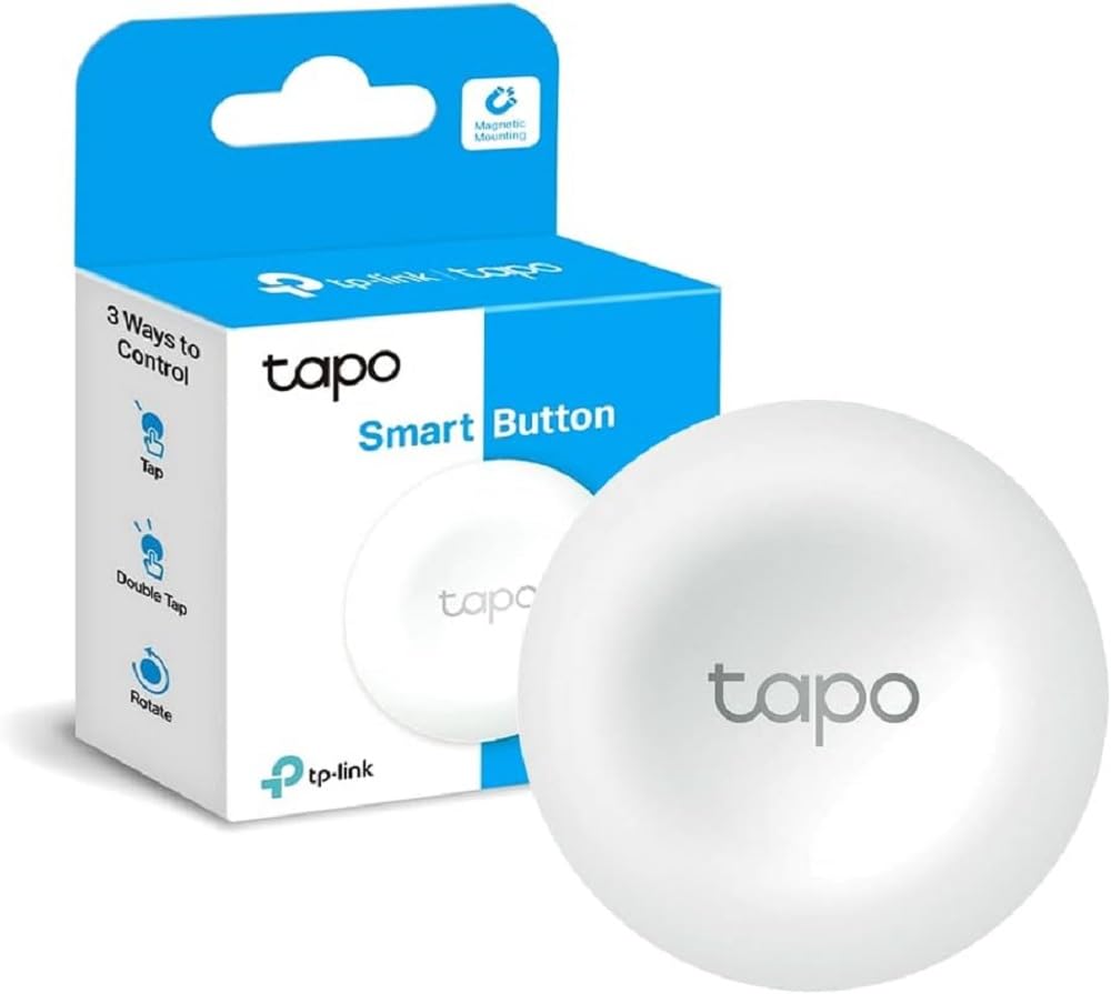 Tapo Tp-Link S200B Smart Button, Works With Devices | Smart Home Control | Flexible Placement | Battery Powered | Hub Required