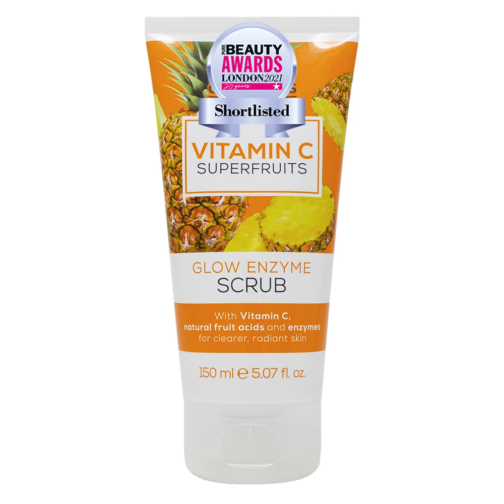 Creightons Vitamin C SuperfruitsGlow Enzyme Scrub (150 ml) - An Energising and Exfoliating Scrub with Vitamin C, Natural Fruit Acids and Enzymes for Clearer, Radiant Skin