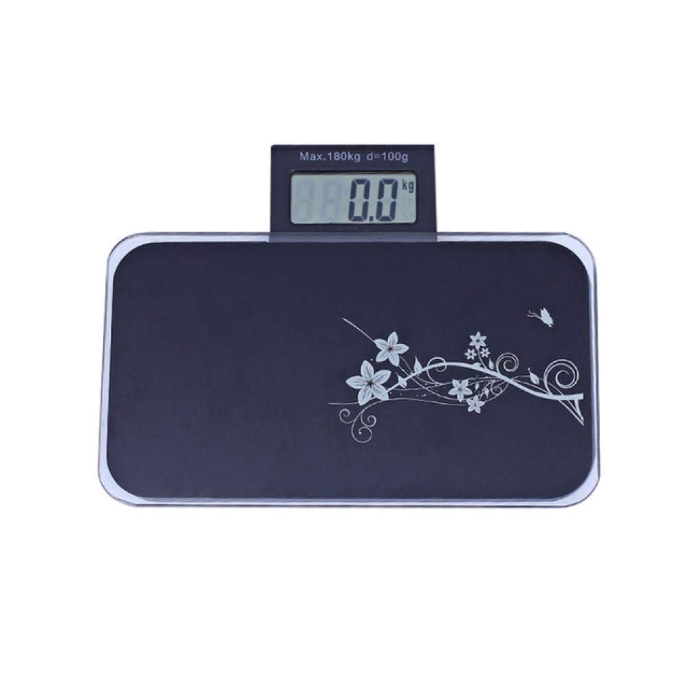 Weighing Scale Bathroom Scale, High Precision Digital LCD Backlight, Temperature Display Body Weight Scale, Tempered Glass, Surface Scale Max 180kg, Pink