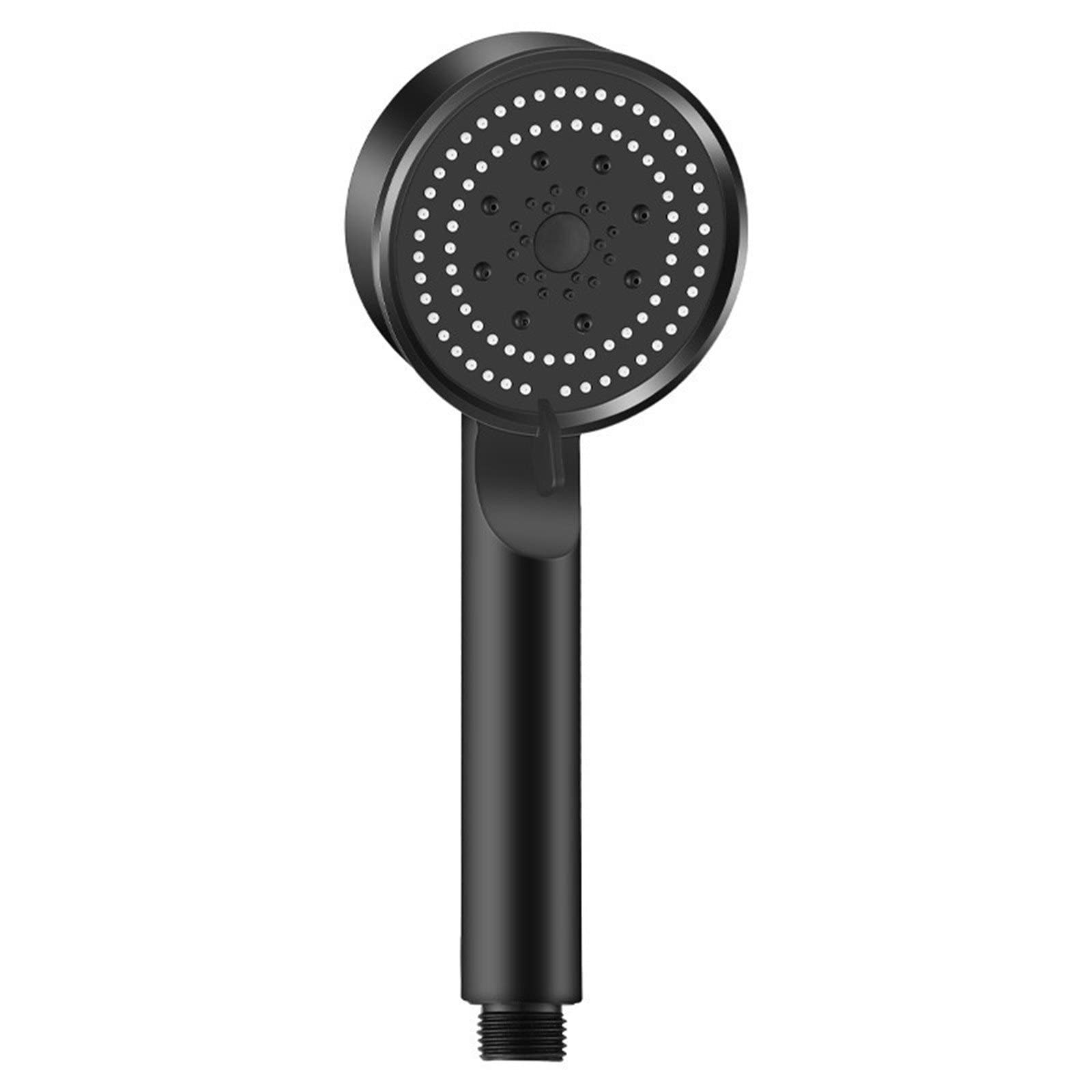 BATH GURU BGBHS001 ABS 9 Inch High Pressure Multi Function 5 Mode Spray Handheld Shower for Bathroom Black Round (Hand Shower Head Only)(Matt Finish)