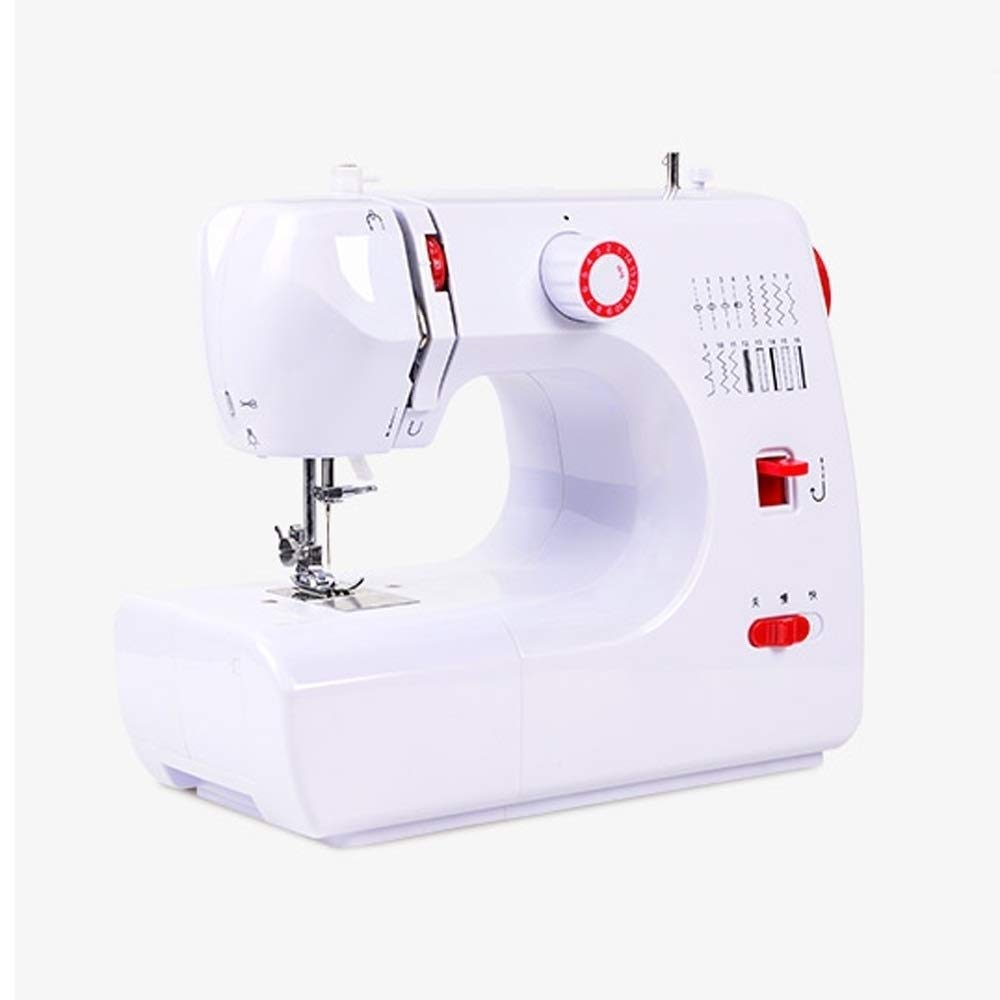 TONGSH Portable Sewing Machine Machine Including 16Built-In Stitches Fully, Automatic Needle Threader, Perfect for Sewing All Types of Fabrics with Ease