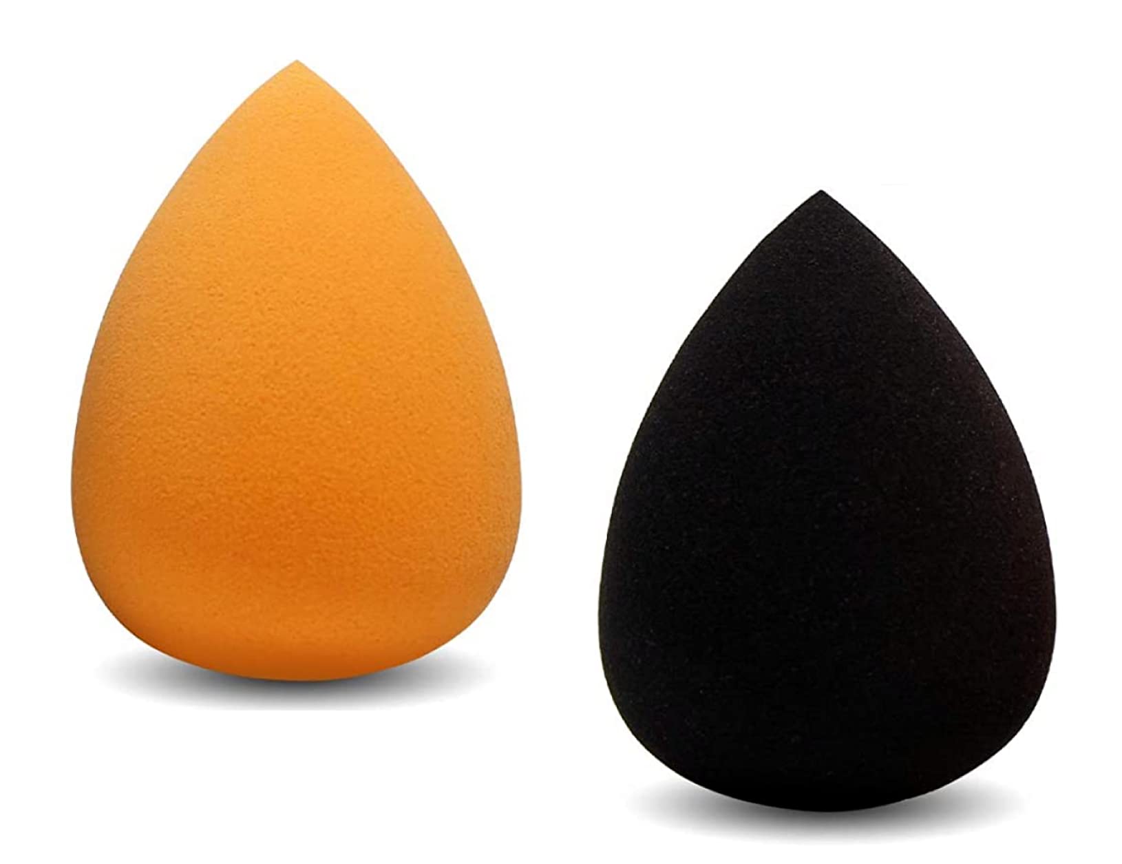 Beauty Makeup Sponge, Blender Beauty Foundation Blending Sponge- Dry & Wet Use for Powder, Cream or Liquid Application (2 Pcs）