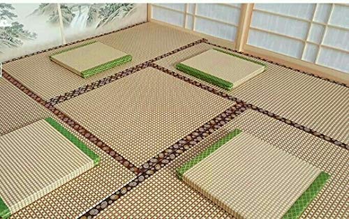 HUAWELL Japanese Traditional Interior Igusa Unit Tatami 1 Inch Thickness (Brownish Green, 80cm80cm)