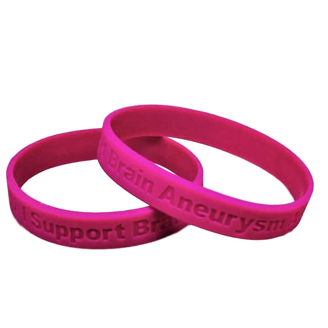 Jeirles Wholesale5 - I Support Brain Aneurysm Awareness Bracelets 100% Medical Grade Silicone - Latex and Toxin Free - 5 Bracelets - Show Your Support For Brain Aneurysm Awareness