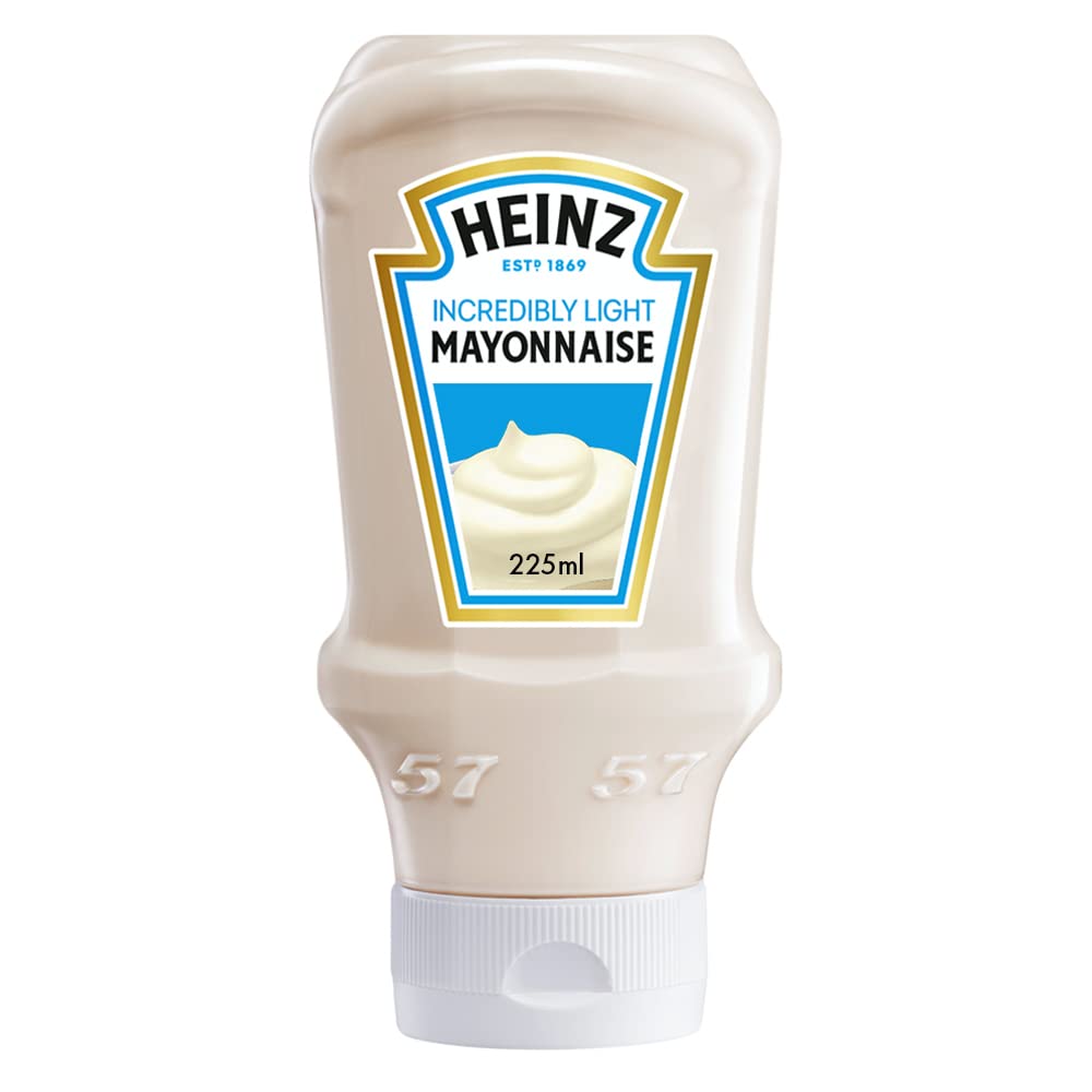 Heinz Incredibly Light Mayonnaise Top Down Squeezy Bottle 225ml