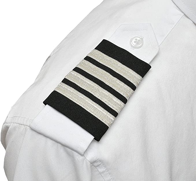 Aero Phoenix Professional Pilot Uniform Epaulets - Four Bars - Captain