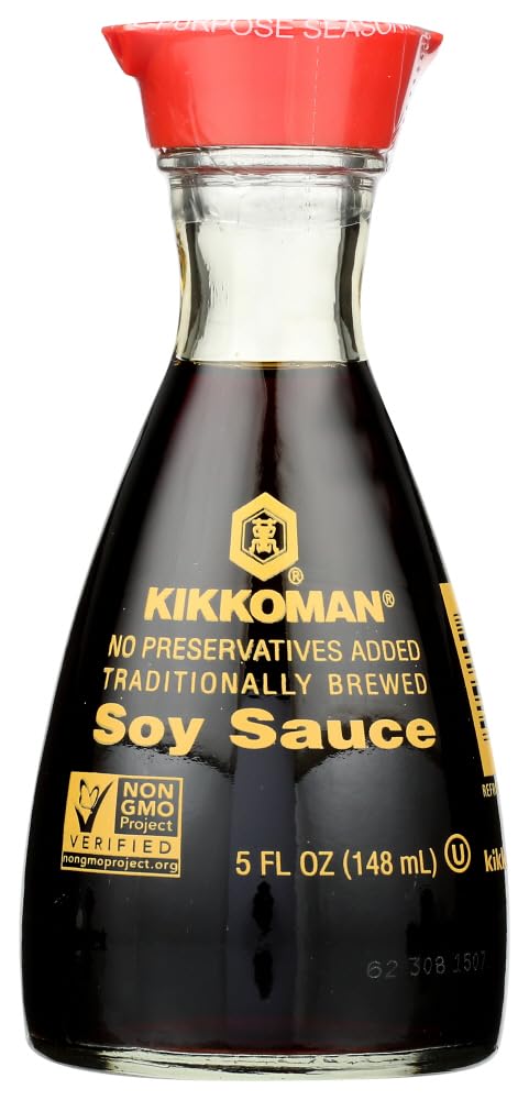 Kikkoman Soy Sauce in Dispenser, 5 Fl Oz (Pack of 2)