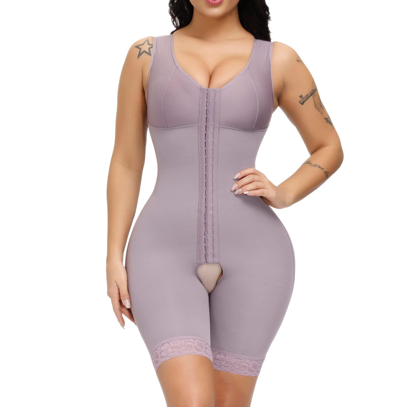 SPARSHINE Shapewear for Women Tummy Control Fajas Colombianas Full Body Shaper Waist Trainer Bodysuit