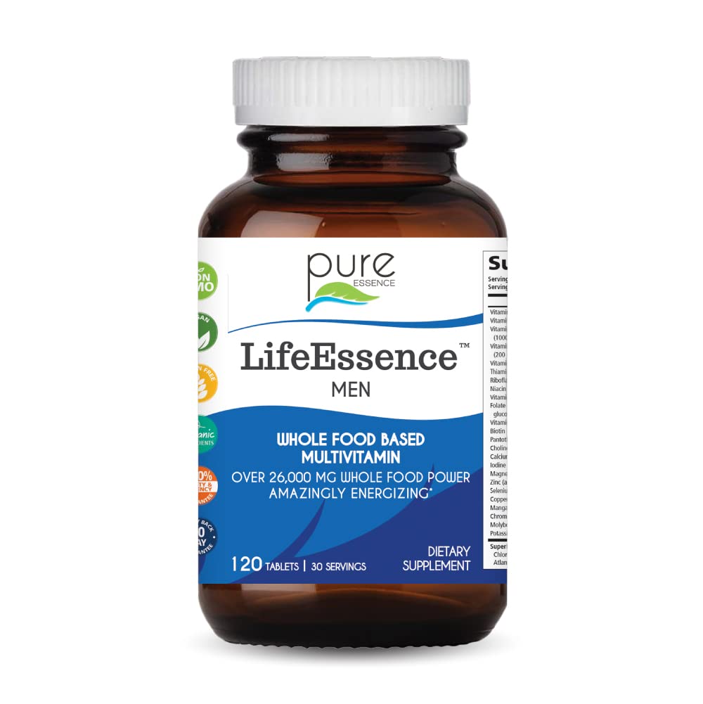 PURE ESSENCE LABSLifeEssence Mens Formula - World's Most Energetic Multiple - The Master Multiple - 120 Tablets