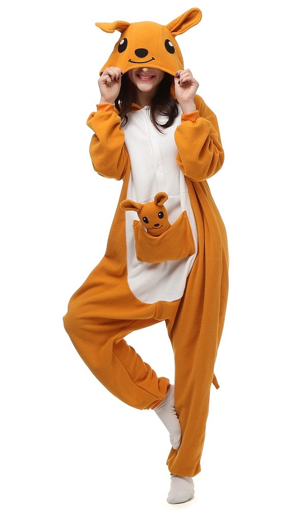 CuteCosplayUnisex Adult Animal Onesie One-Piece Pajamas Cosplay Costume Halloween for Women and Men