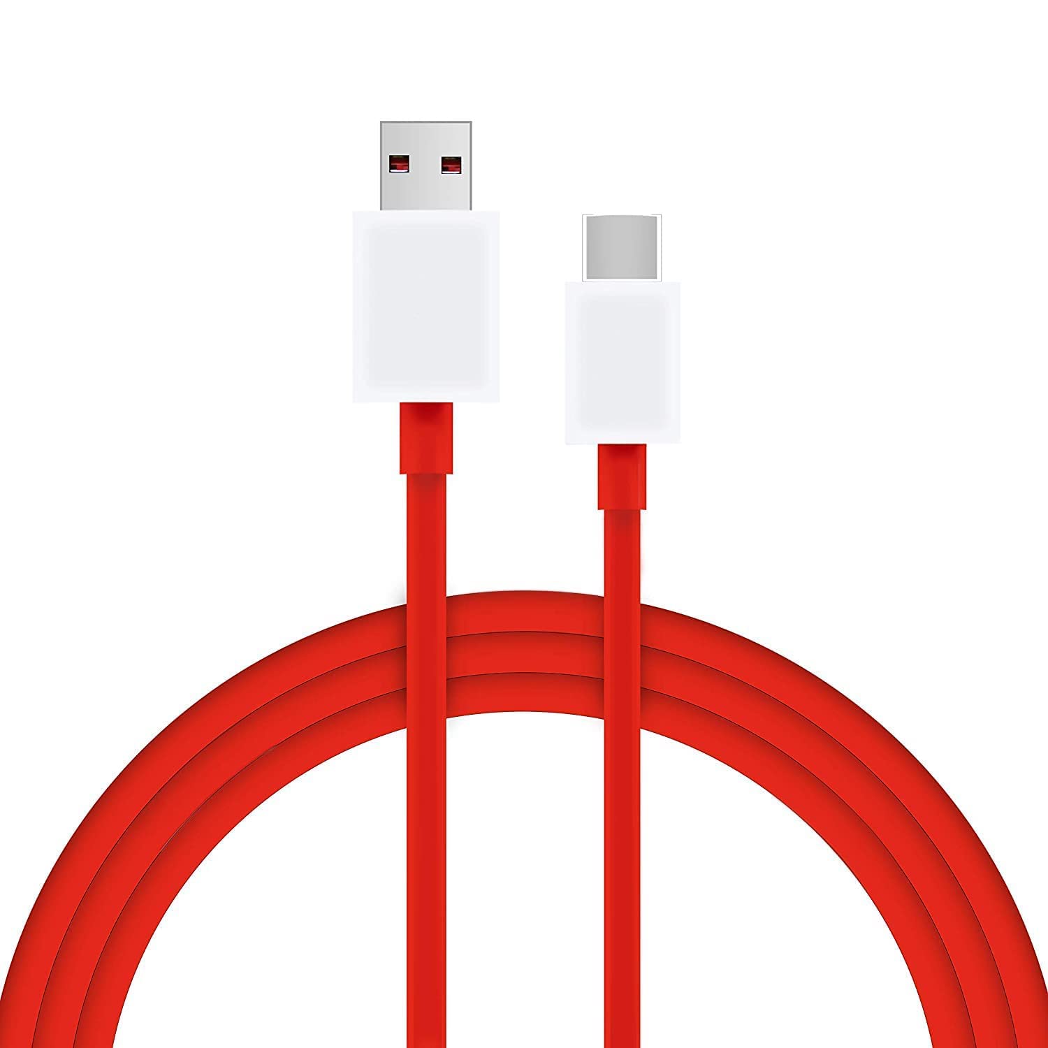 Naru, Quality Beyond Comparison Original USB to Type C Charging Cable Compatible for OnePlus 6T| 7|7T|Nord (USB to Type C) with 90 Days Warranty(Red)