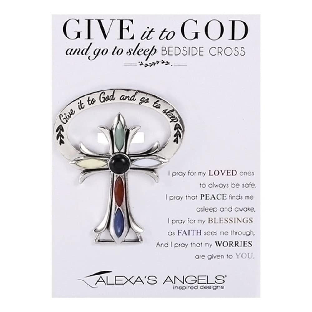 Alexa's Angels Give it to God and Go to Sleep Beside Cross 2.5 Inch