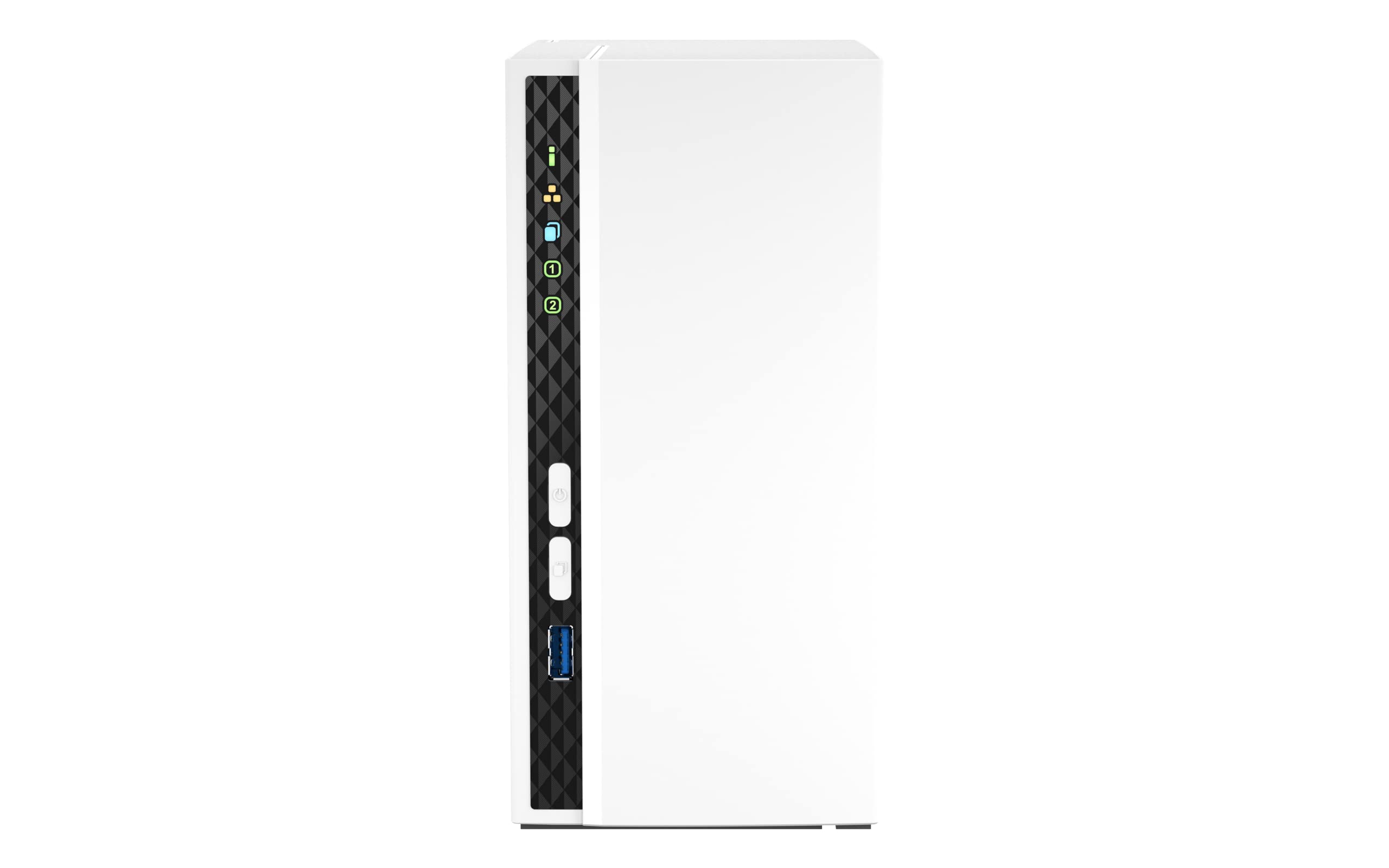 QNAP TS-233 2-bay Desktop NAS Enclosure Quad core processor,White, - 2GB RAM - 2.0GHz, Mechanical Hard Disk