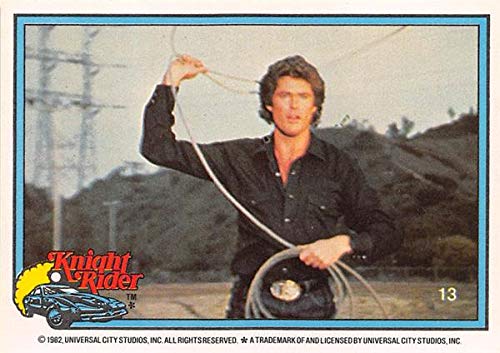 David Hasselhoff trading card Knight Rider 1982 Universal Donruss #13 Lasso