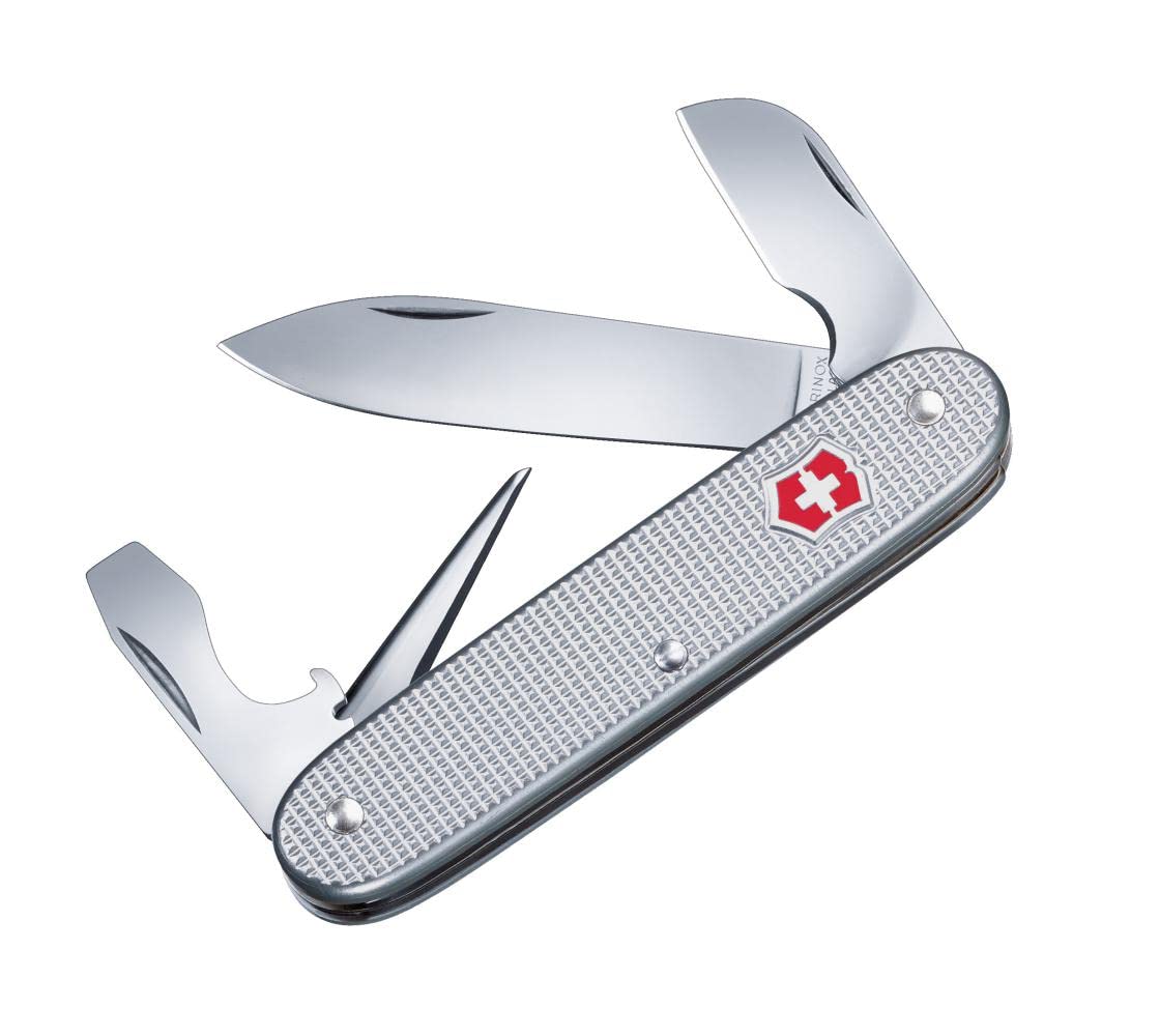 Victorinox Electrician Alox Swiss Army Knife, Medium, Multi Tool, 7 Functions, Large Blade, Silver