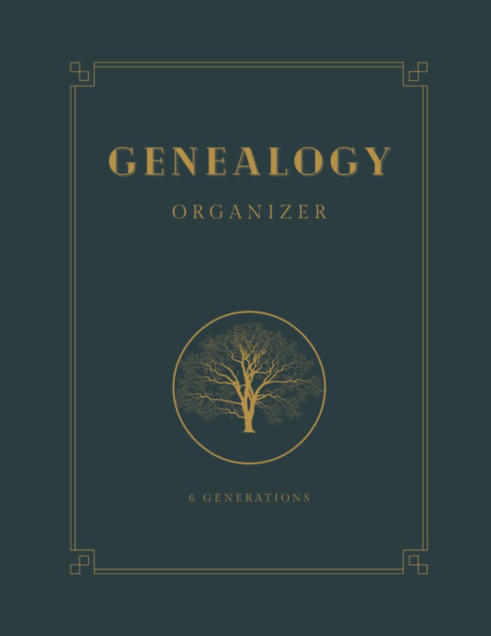 Genealogy Organizer Book 6 Generations: Family History Book You Fill In