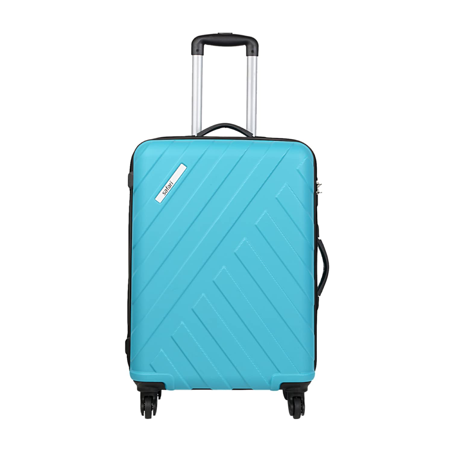 SafariRAY 67 Cms Check-in Trolley Bag Hard Case Polycarbonate 4 Wheels 360 Degree Wheeling System Luggage, Trolley Bags For Travel, Suitcase For Travel, Cyan