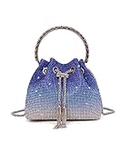 Sweetovo Bling Crystal Rhinestone Purse for Women Sparkly Clutch Handbag Crossbody Bag for Evening Wedding Party Prom