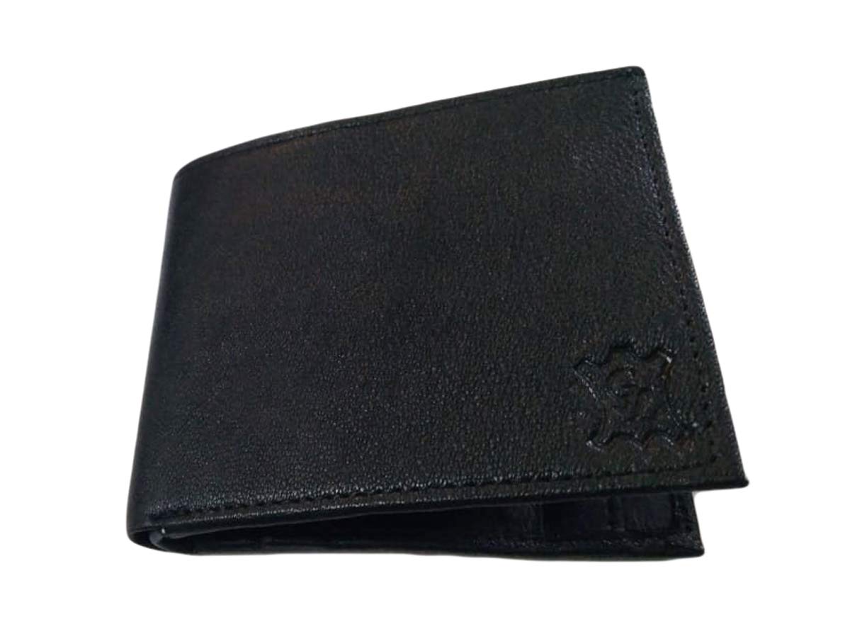 Sakkravarthi Men's Leather Wallet (21X14X4 cm_Black) Sakk 3