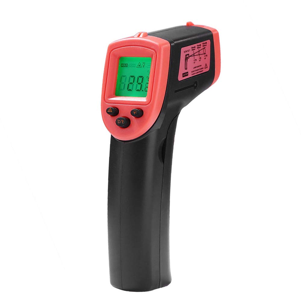 BAGGRA HW600 Handheld Non-Contact Infrared Thermometer LCD Display Temperature Meter, Digital IR Industrial Thermometer Laser Pyrometer Thermometer, -50~600°C/-58~1122°F (NOT for Humans), Battery Not