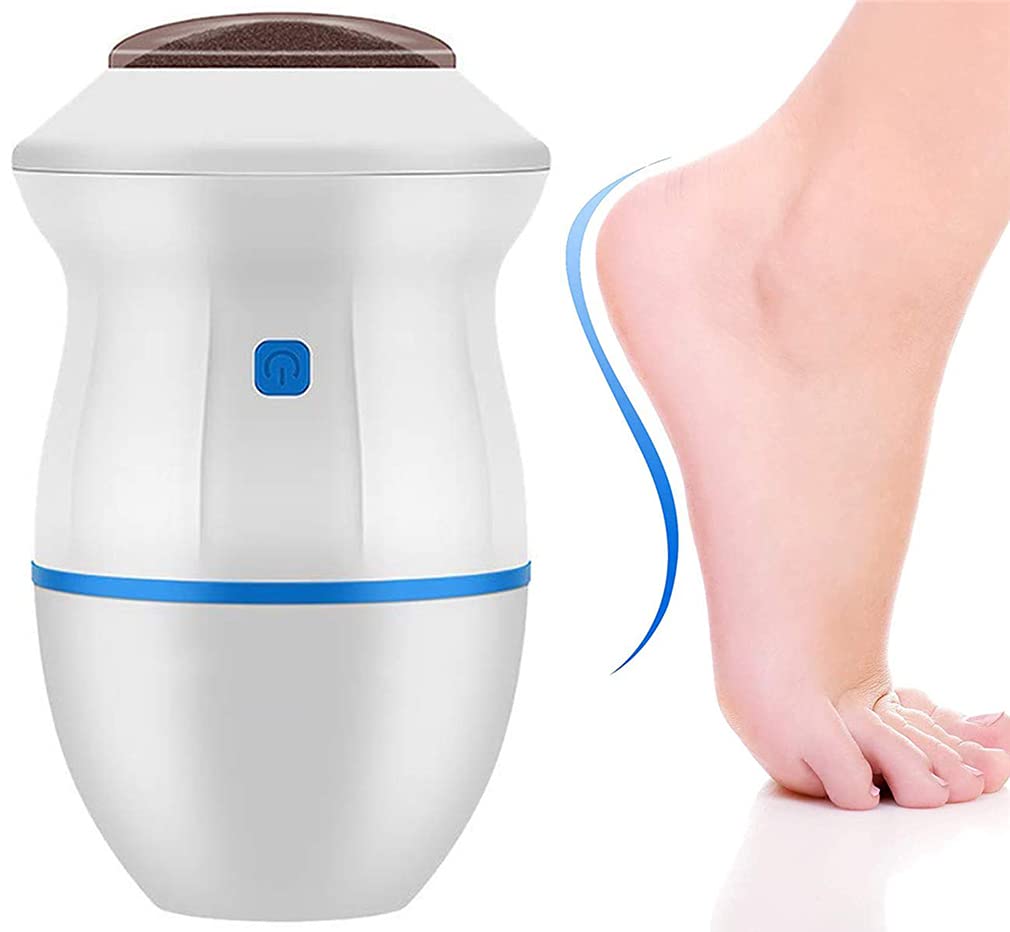 XEMZ Portable Electric Foot Grinder, Dual Speed Callus Remover Electric Vacuum Adsorption Foot Grinder, Foot Heel Repair Electric Foot File Pedicure Foot Care Tool Dead, Hard Cracked Dry Skin (Blue)