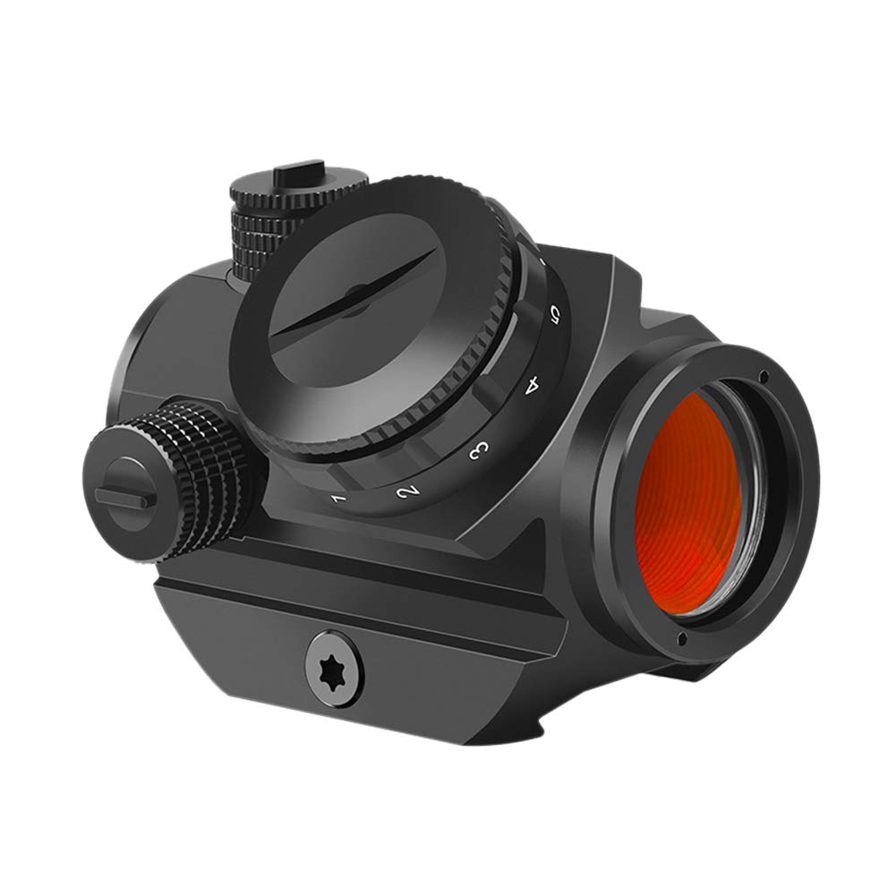 FeyachiRDS-22 2 MOA Red Dot Sight Compact Red Dot Scope 1 x 22mm，Selectable with 5 Slots 0.83”Riser Mount